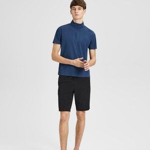 Theory Tech Half Zip Pullover Shirt Stretch Nylon